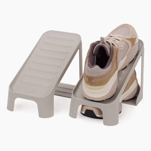 Shoe-In  Compact 2-piece Ecru Shoe Caddy