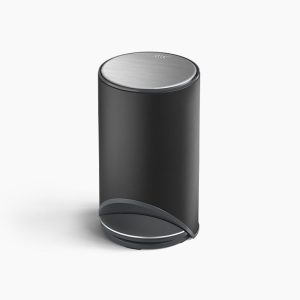 Arc  10L Easy-push Matt Black Pedal Trash Can