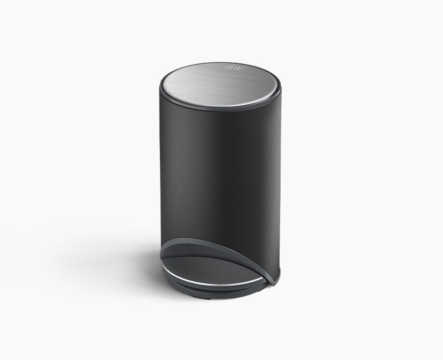 Arc 10L Easy-push Matt Black Pedal Trash Can