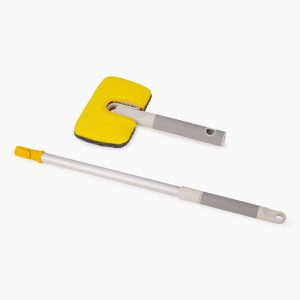 CleanTech 2-in-1 Surface Scrubber Tool with Extension Pole