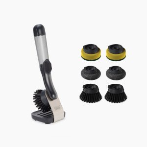 SinkTech  Soap Dispensing Dish Brush with Steel Stand & Extra Heads