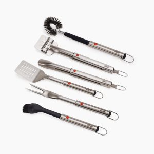 6-piece GrillOut  BBQ Utensil Set with Extending Handles