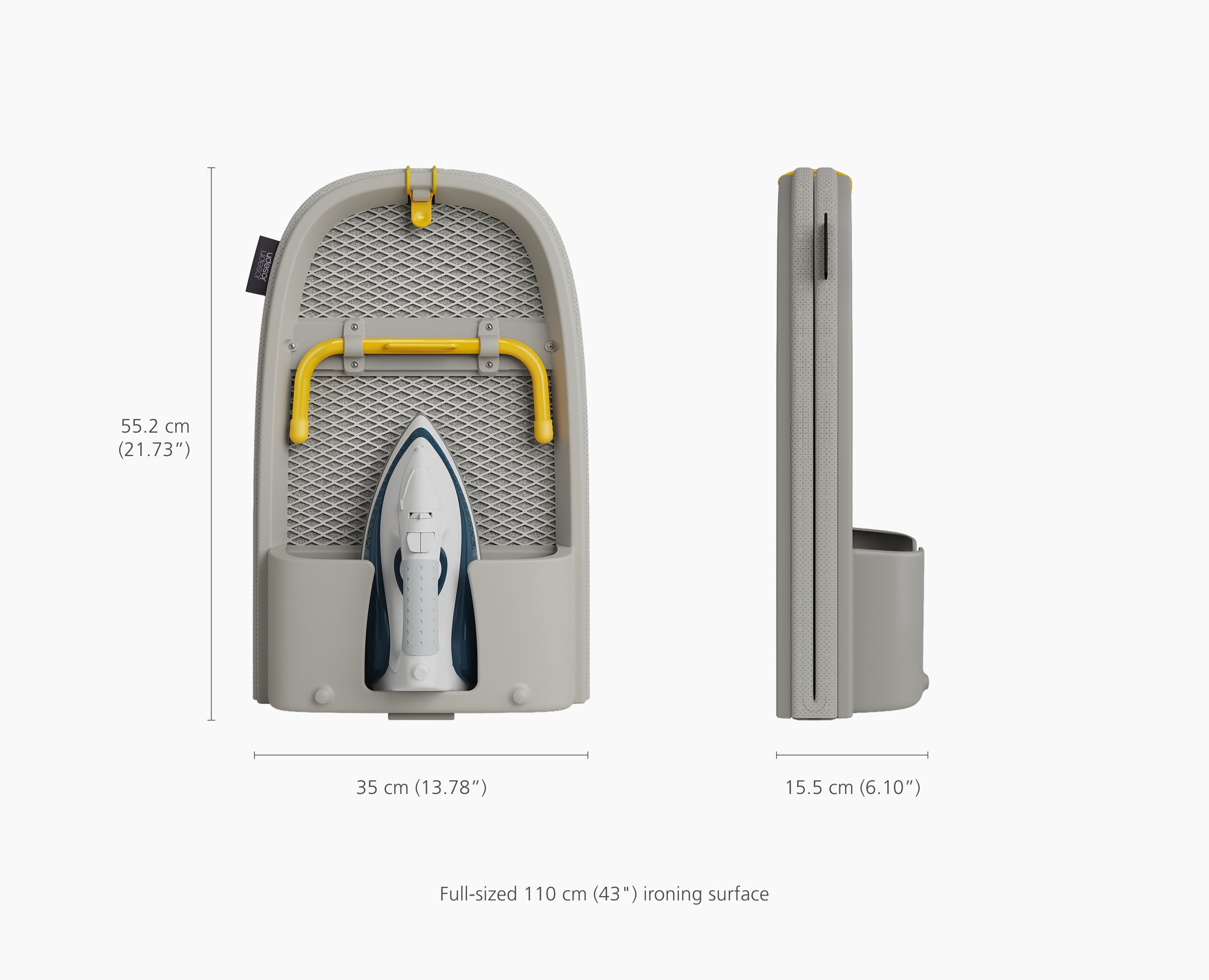 Pocket Max 43 Folding Ecru Ironing Board - Image 8