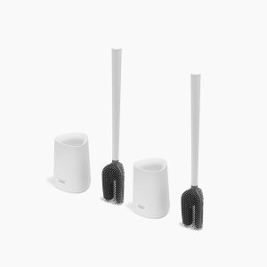 Flex  360 Lite Pack of 2 Matt White Toilet Brushes