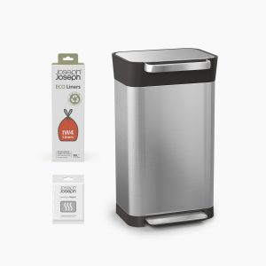 Titan 30L Stainless-steel Starter Set with Recycled Trash Bags