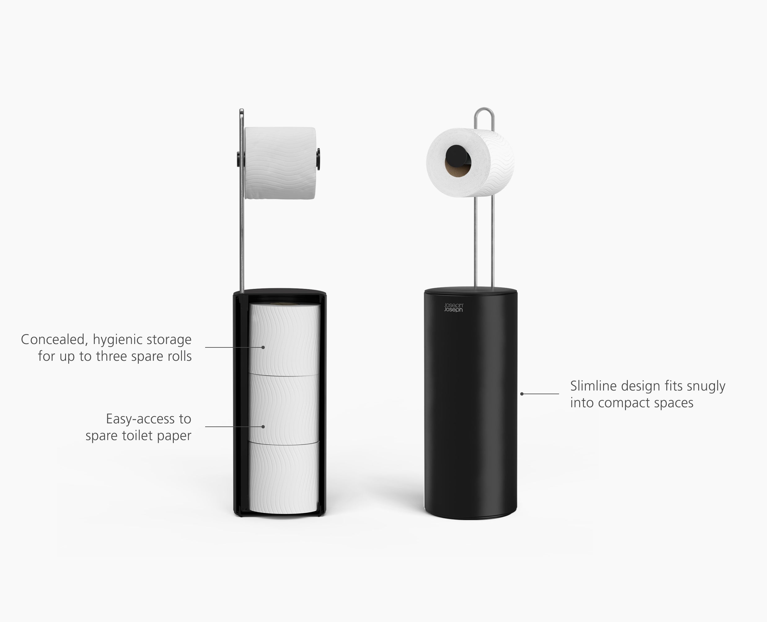 EasyStore  Matt Black Concealed Toilet Paper Holder - Image 6