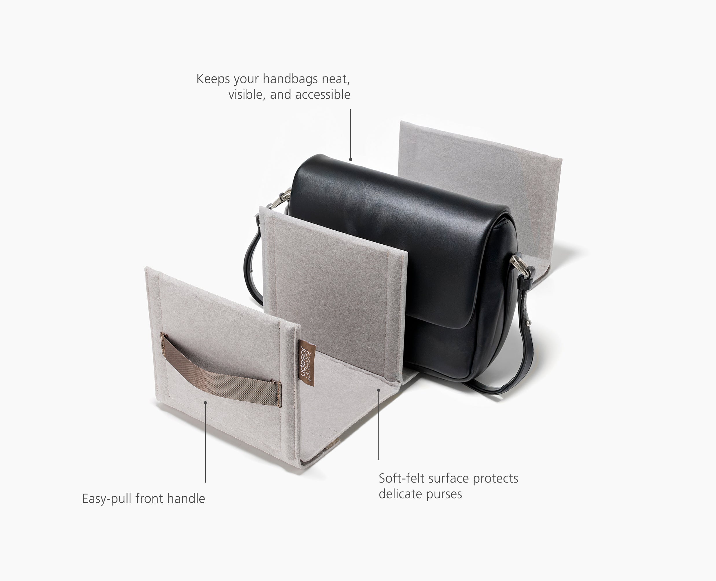 Orderly Ecru Bag & Purse Closet Organizer - Image 6