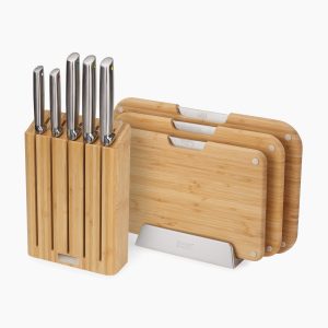2-piece Bamboo Cutting Board & Knives Set
